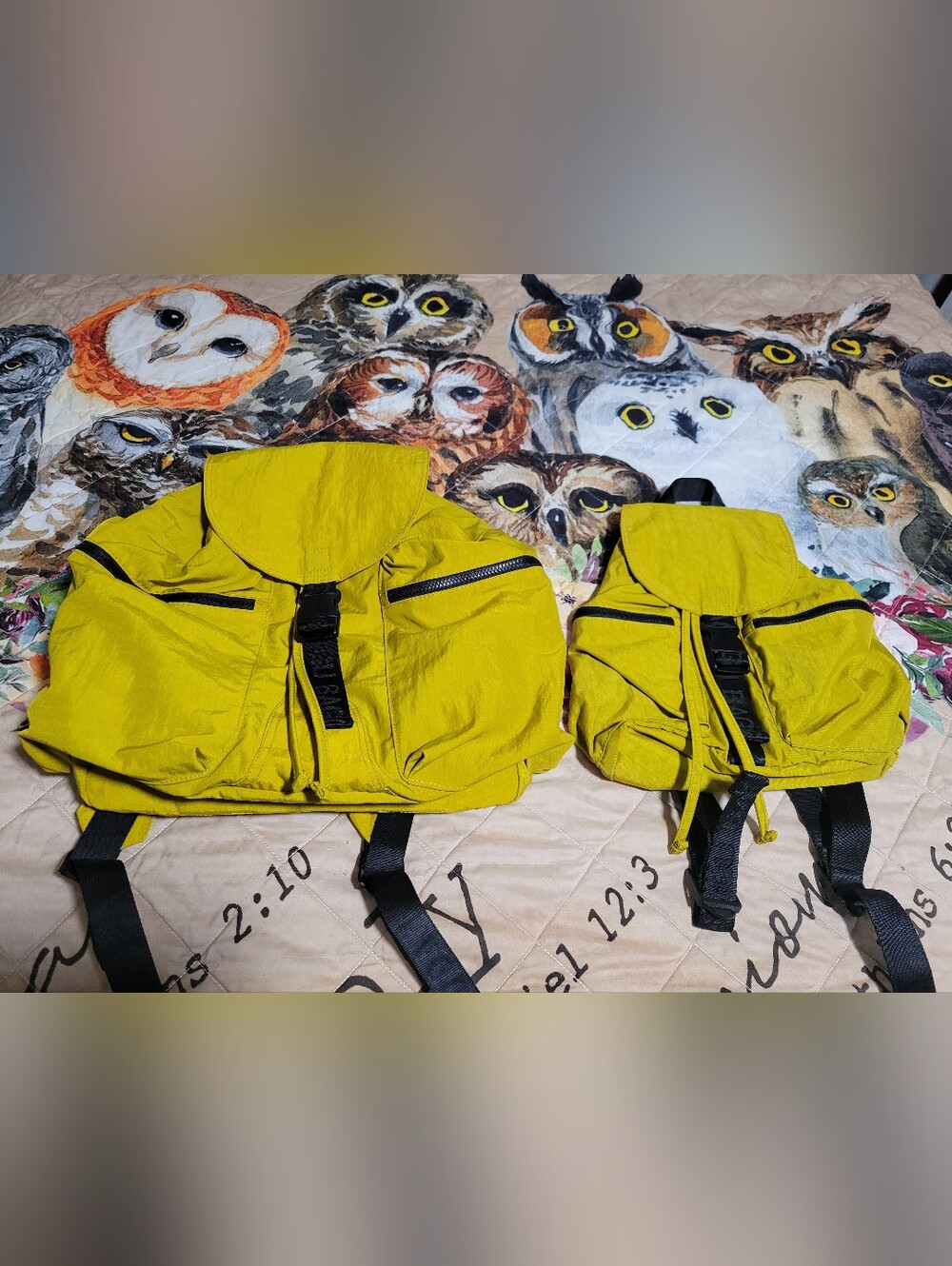 BAGGU LENTIL LARGE AND SMALL SPORT BACKPACK BUNDLE